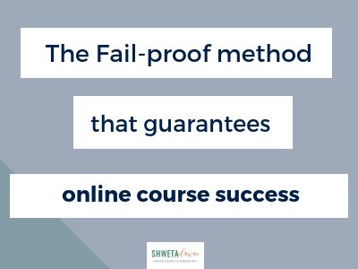 Building online courses in a way that guarantees success